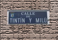 Calle de Tintín y Milú